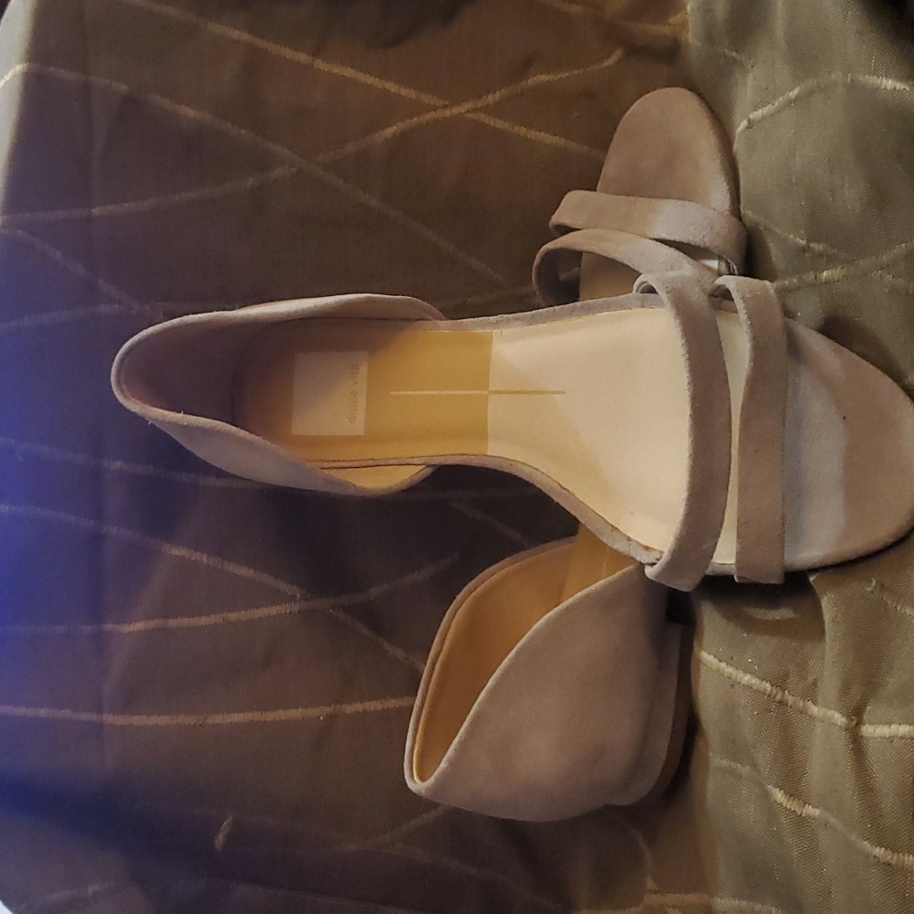 DOLCE VITA Grey genuine suede flats